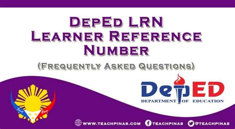 deped lrn|DepEd LRN: Learner Reference Number (FAQ).